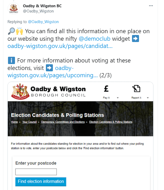 ‘Nifty’ - Oadby and Wigston council